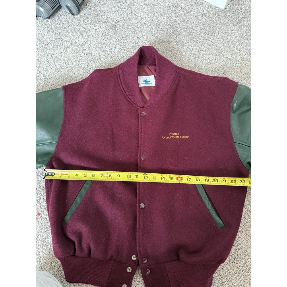 VTG Disney Hunchback Of Notre Dame Animation Crew Jacket SZ M Letterman Rare - Picture 8 of 10